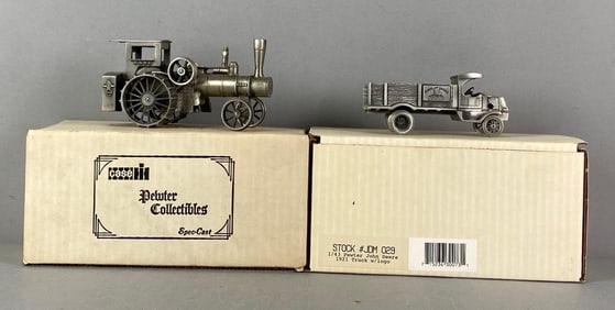Group of 2 Pewter Vehicles