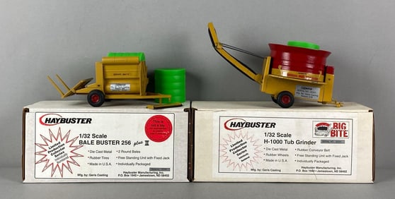 Group of 2 Haybuster Die-Cast Farm Equipment