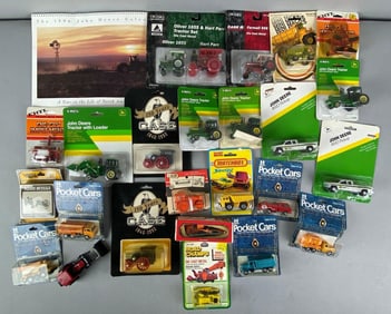 Group of Die-Cast Tractors and More