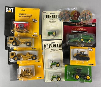 Group of Die-Cast Tractors and More