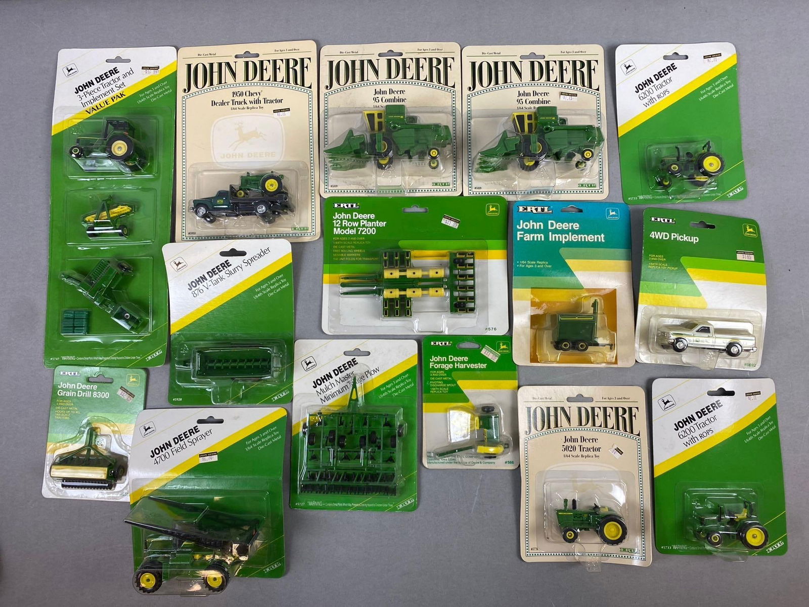 Group of 18 1/64 Scale John Deere Farming Equipment Die Cast Vehicles (1 of 4)