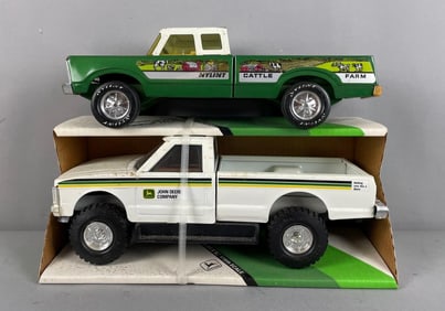 Group of 2 Pressed Steel Pickup Trucks