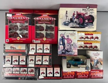 Group of Ertl Die-Cast Tractors and More