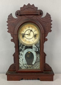 Antique Waterbury Gingerbread Mantle Clock