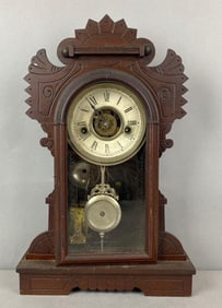 Antique Waterbury Gingerbread Mantle Clock