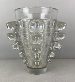 Rare Antique Lalique Agadir Royal Crystal Vase