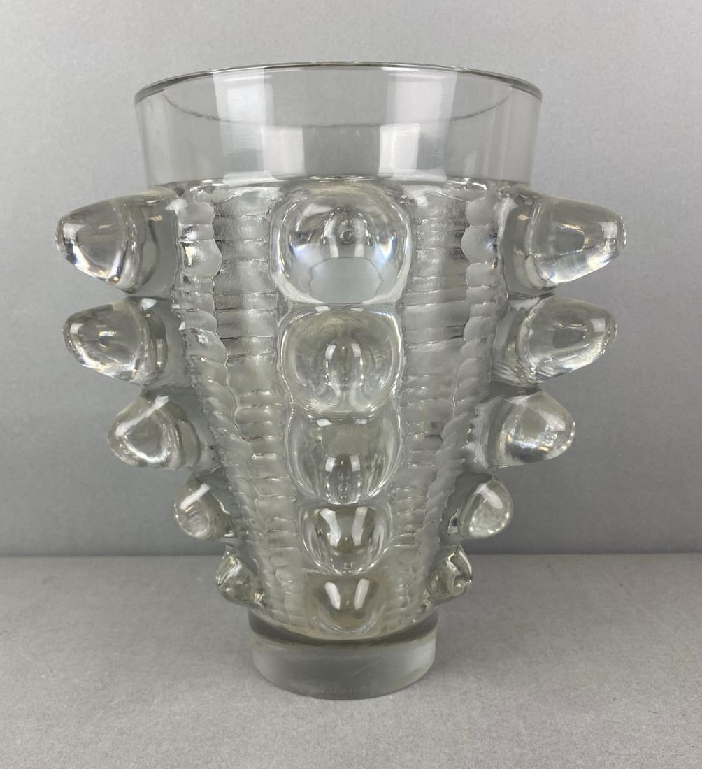 Rare Antique Lalique Paimpol Royal Crystal Vase (1 of 4)