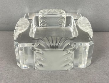 Vintage Lalique Corfou Crystal Ashtray