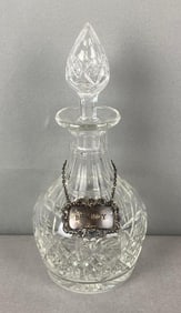 Vintage Stuart Crystal Baluster Diamond and Fan Cut Decanter