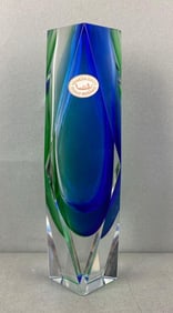 Mid Century Modern Murano Sommerso Vase