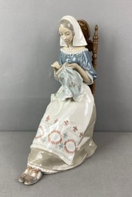 Lladro Embroider Porcelain Figurine