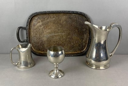 Group of 3 Abercrombie and Fitch and Other Silver Plate Items