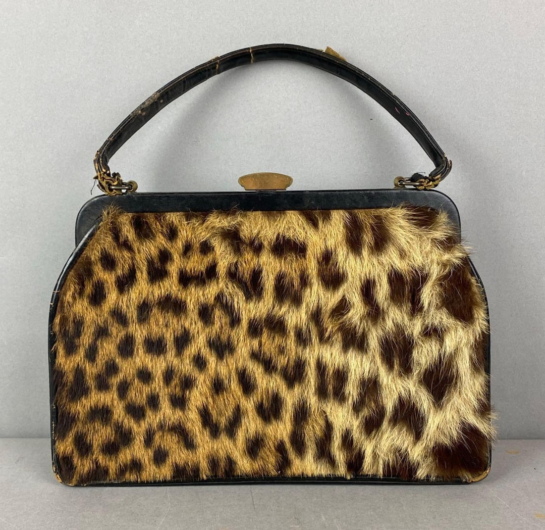 Vintage Walter Kattan Leopard Print Handbag (1 of 4)