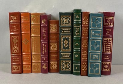 Group of 10 Easton Press Books