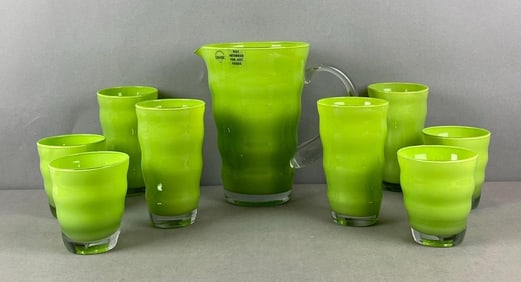 Dansk Rio Lime Drinkware and Pitcher