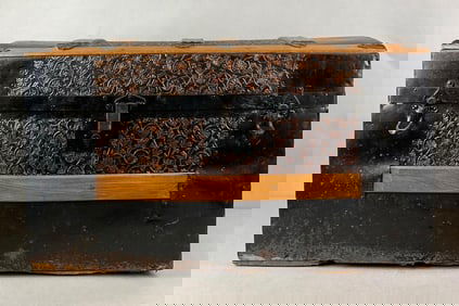 Antique Dome Top Travel Trunk