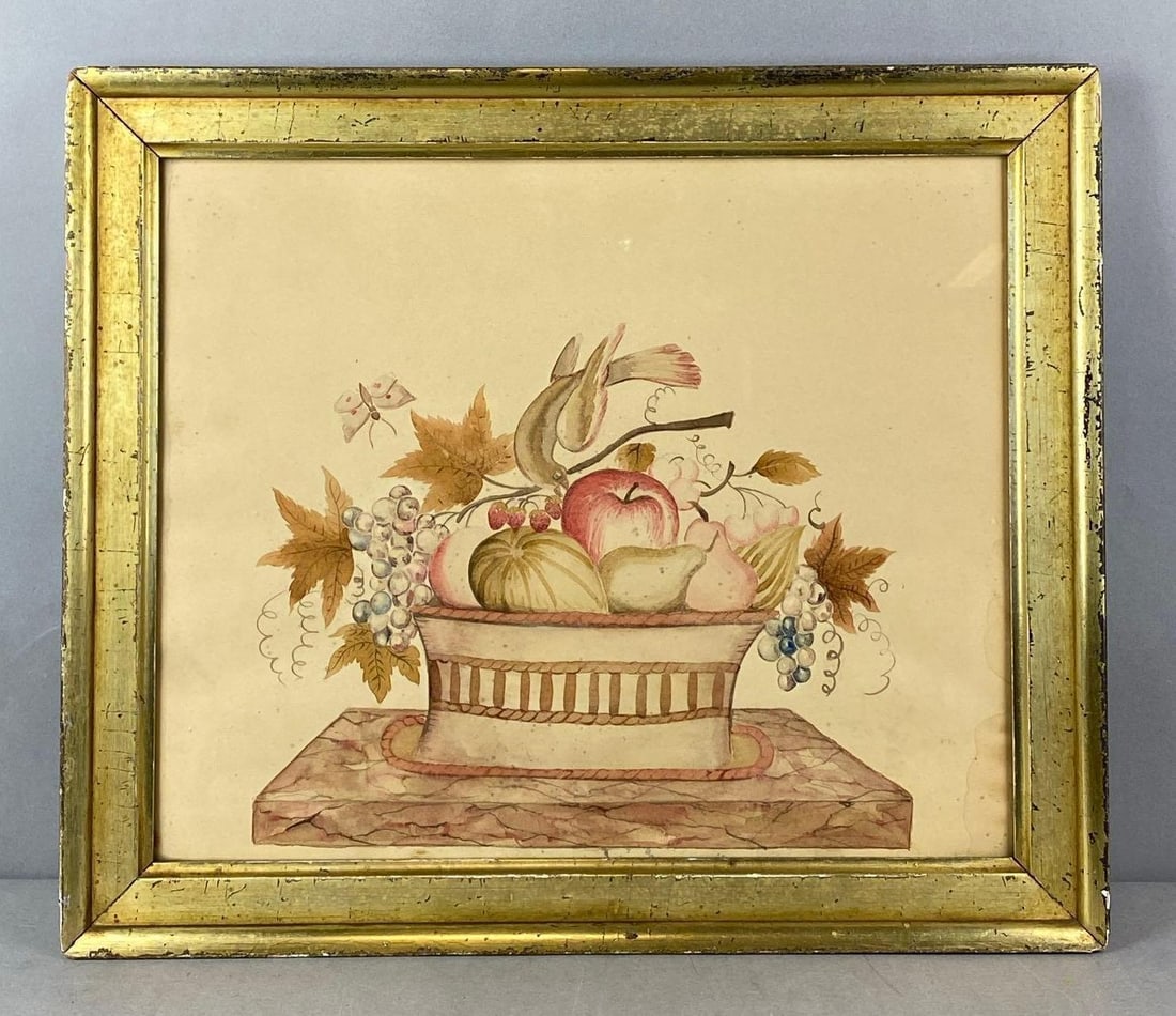 Folk Art Theorem Watercolor Painting on Paper (1 of 2)