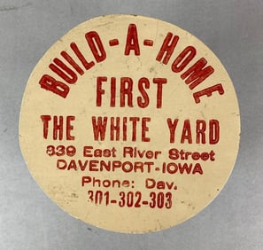 Central Toy MFG Co Rockford, Illinois Build a home Advertising Doll Stool