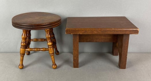 Group of 2 Childs Toy Stools