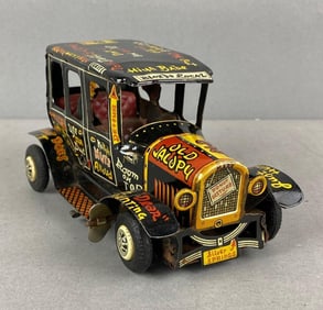 Vintage Marx Old Jalopy Tin Litho Wind Up Toy Car