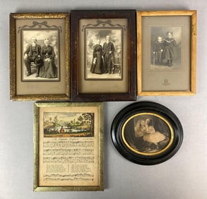 Group of Antique Photographs and more