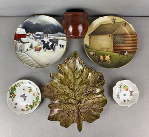 Group of Assorted Plates and More
