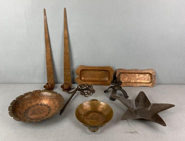 Group of Assorted Arts and Crafts Copper Items