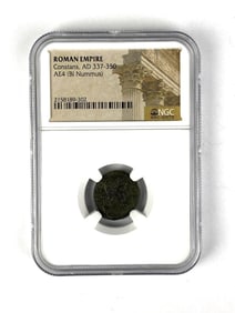 AD 337-350 Roman Empire Constans AE4 BI Nummus NGC Ancients