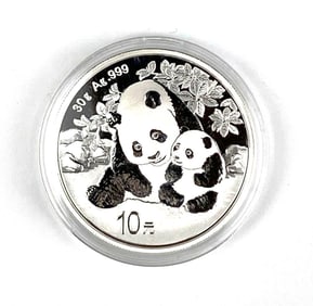 2024 China 10 Yuan Panda 30 Grams .999 Silver Round