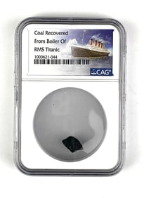 Coal Recovered from Boiler of RMS Titanic CAG