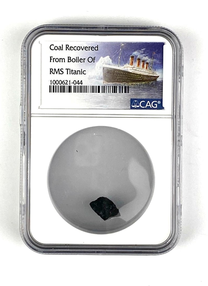 Coal Recovered from Boiler of RMS Titanic CAG: Coal Recovered from Boiler of RMS Titanic CAG