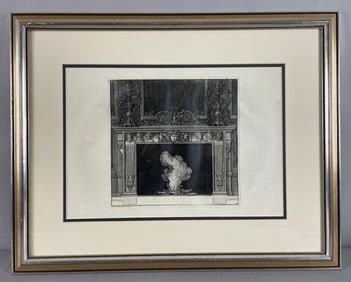 Antique Piranesi Diverse Manieri Chimneypiece Lithograph