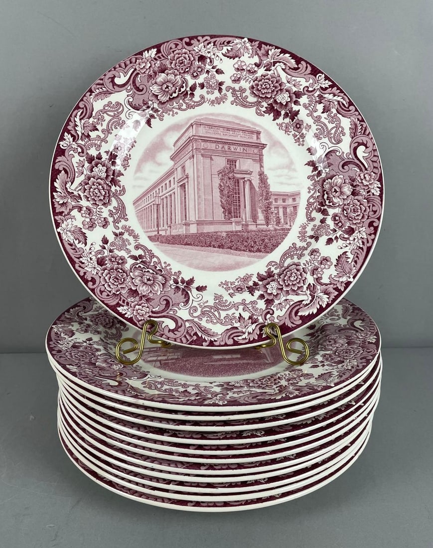 1930 Wedgwood M.I.T. Buildings Commemorative Plates (1 of 5)