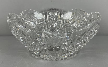 Antique American Brilliant Cut Glass Bowl