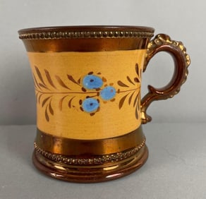 Vintage Copper Lusterware Coffee Mug