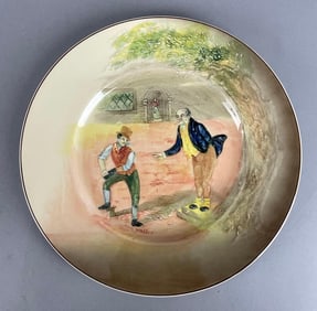 Royal Doulton Dickens Ware Same Weller Porcelain Plate