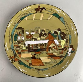 1908 Ye Buffalo Pottery The Fallowfield Hunt Plate