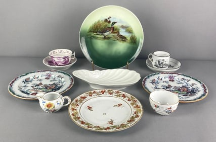 Group of Vintage Porcelain Plates and More