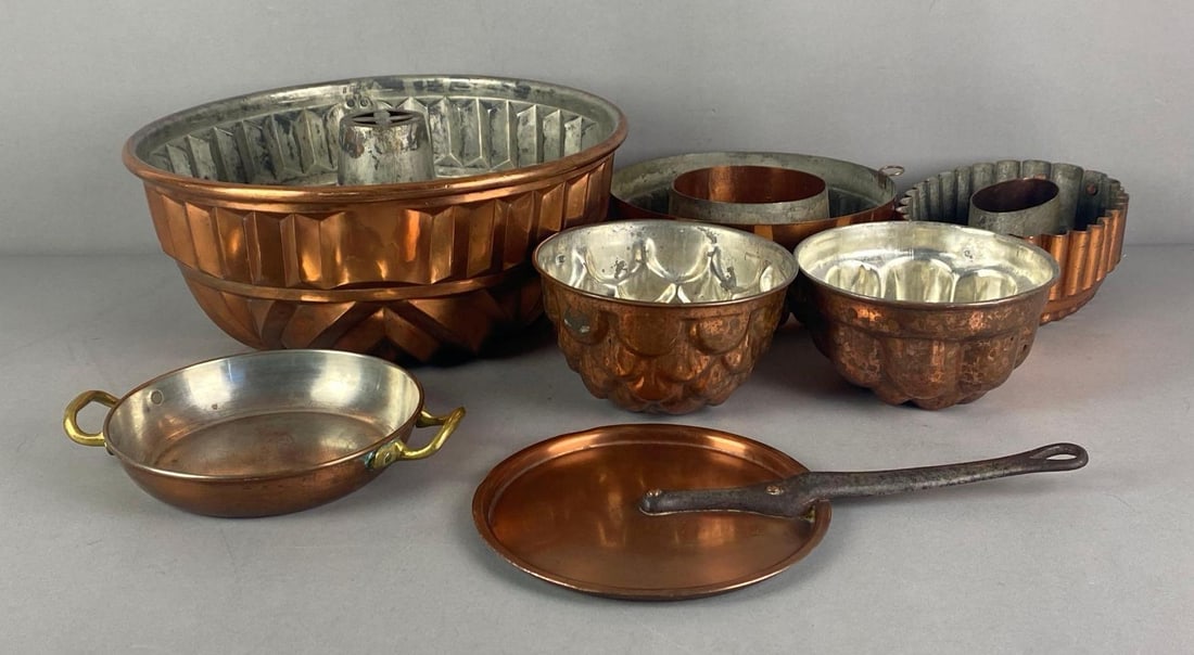 Group of Vintage Copper Cookware (1 of 4)