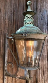 Antique Architectural Pagoda Style Outdoor Lantern Wall Light