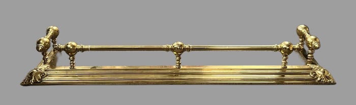 Antique Brass Fireplace Surround