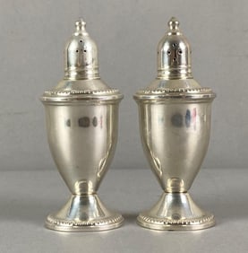 Pair of Weighted Duchin Sterling Silver Salt and Pepper Shakers
