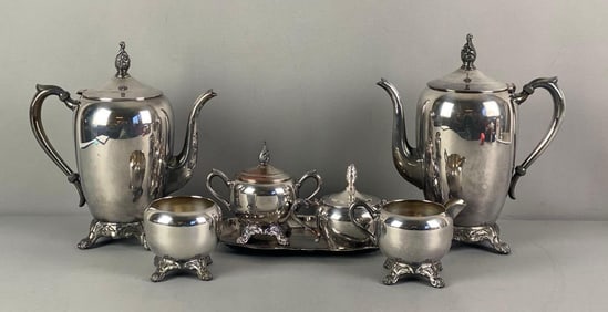 Group of FB Rogers Silverplate Items Coffee Serving Set and More