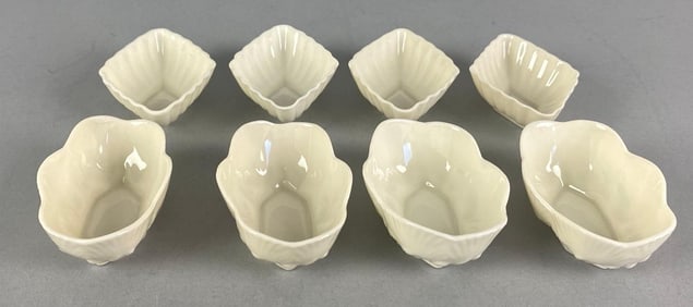 Group of 8 Vintage Belleek Porcelain Salta