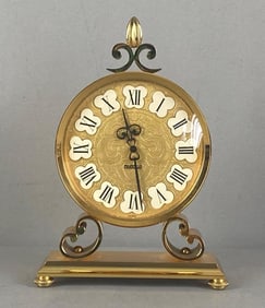 1976 Imhof Brass Table Clock