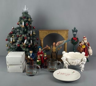 Group of Assorted Christmas Decorations