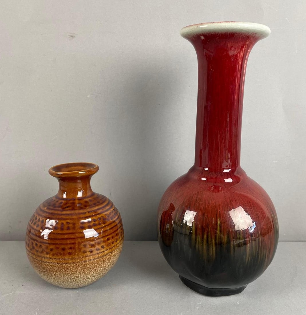 Group of 2 Pottery Vases (1 of 3)