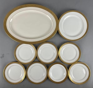 Group of Gold Rimmed China Plates