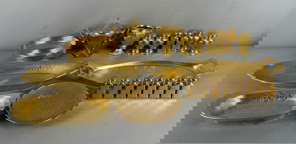 Group of Gold Plate China