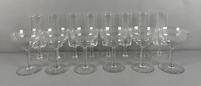 Group of Stemmed Glassware